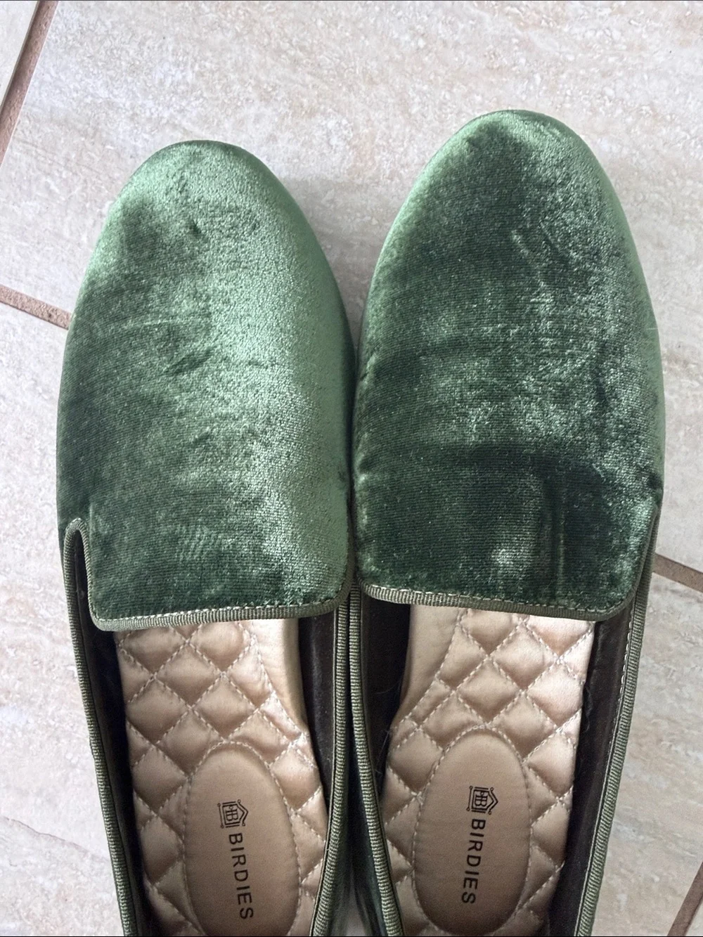 Birdies The Starling velvet flats 7.5